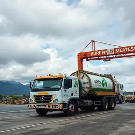 caminhão do lixo tóxico