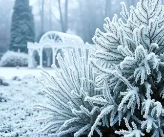 Geada e Frio inverno Jardim Botânico